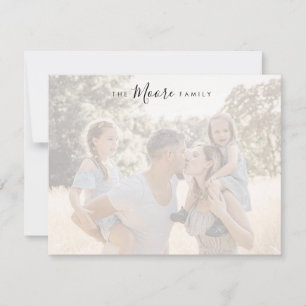 Personalized Family Stationery Note Card