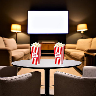 Personalized family theater popcorn favor boxes