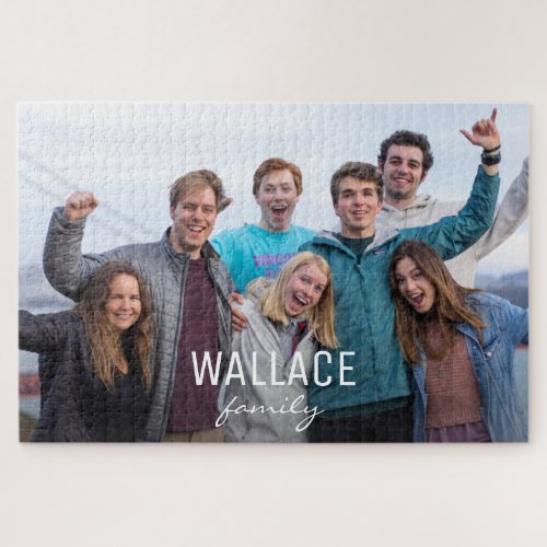 Personalized Family Time Photo Jigsaw Puzzle