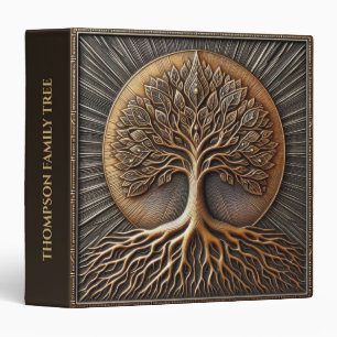 Personalized Family Tree Book 3-Ring Binder