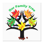 Personalized Family Tree (family Of 5) Canvas at Zazzle