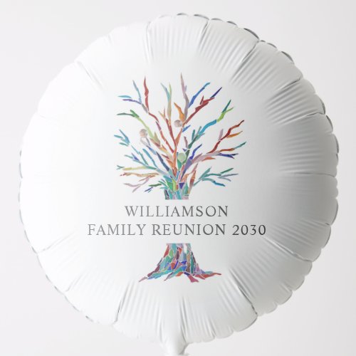 Personalized Family Tree Family Reunion Balloon