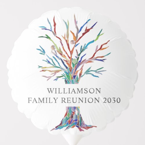 Personalized Family Tree Family Reunion Balloon