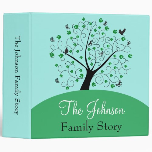 Personalized Family Tree Geneology Binder