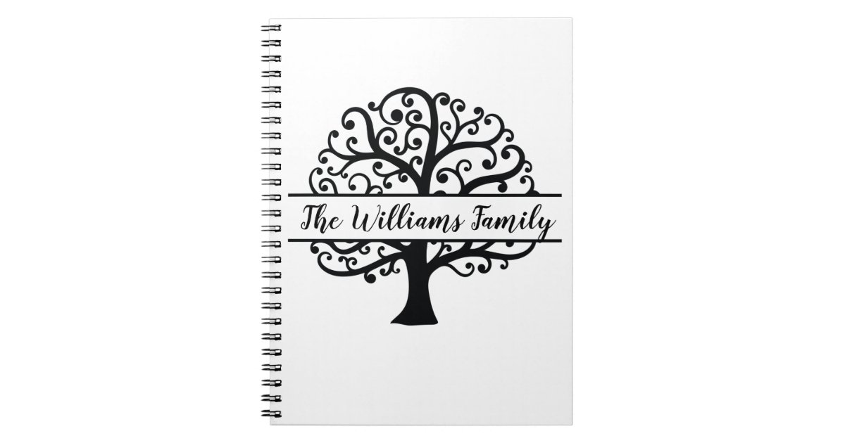 Personalized Family Tree Notebook