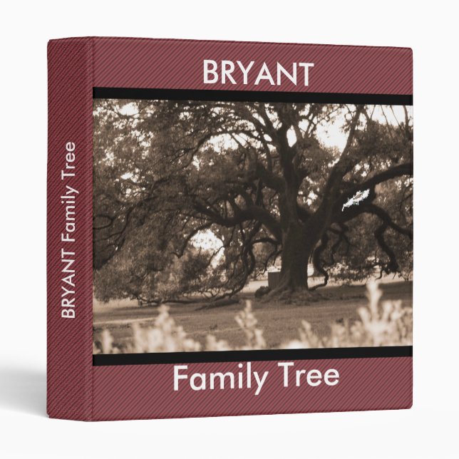 Personalized Family Tree Photo Binder (Front/Spine)