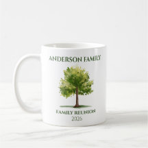 Personalized Family Tree Reunion Mug