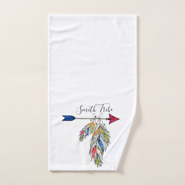 Personalized family tribe    bath towel set (Hand Towel)