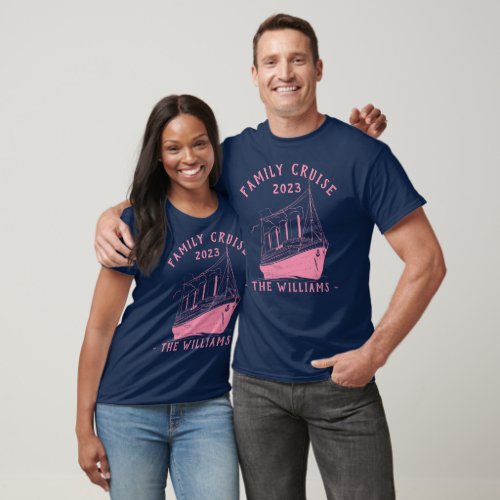 Personalized Family Vacation Cruise Ship Trip T_Shirt