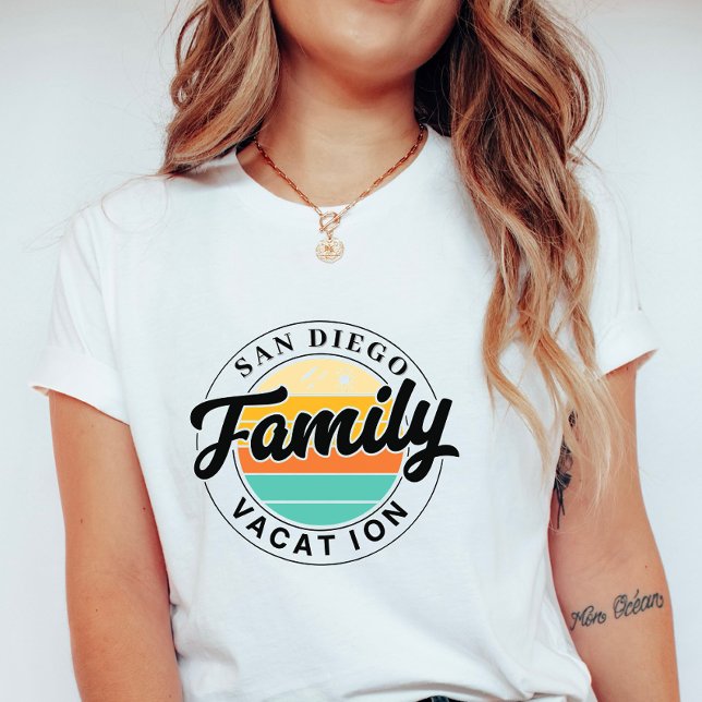 Personalized Family Vacation; Custom Summer Sunset T-Shirt (Creator Uploaded)