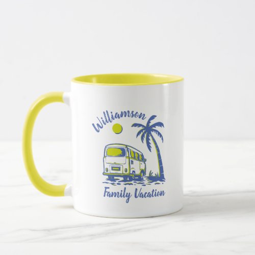 Personalized family vacation mug