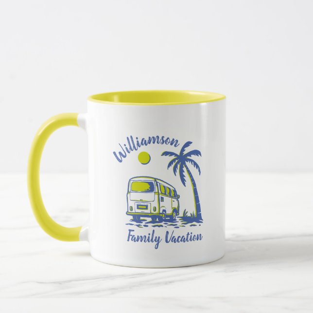 Personalized family vacation mug (Left)