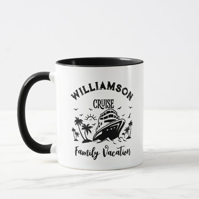 Personalized family vacation mug (Left)