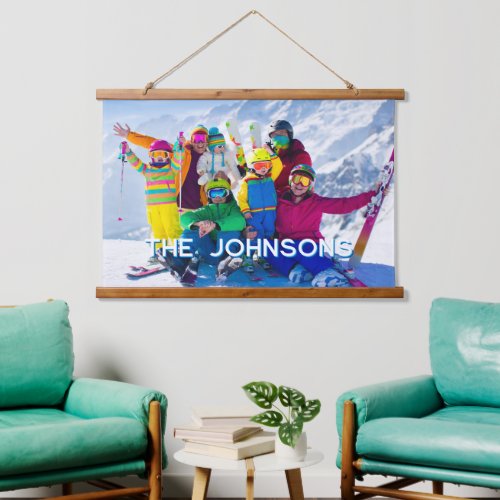 Personalized Family Vacation Photo Hanging Tapestry