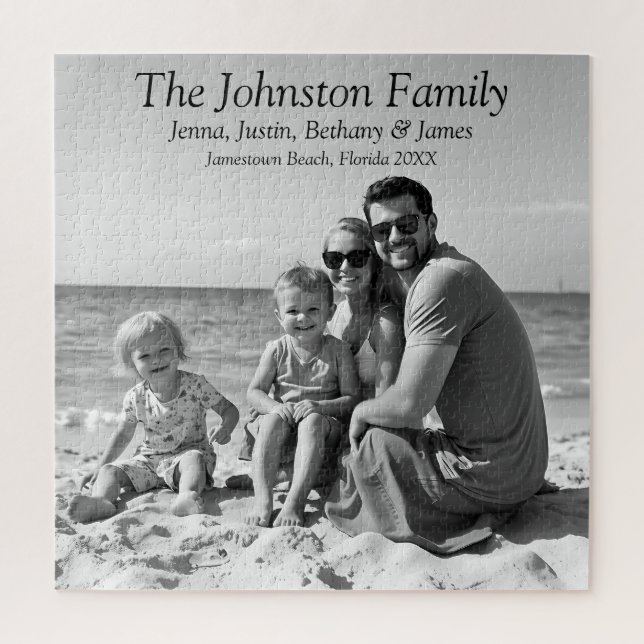 Personalized Family Vacation Photos  Jigsaw Puzzle (Vertical)