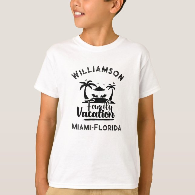 Personalized family vacation T-Shirt (Front)