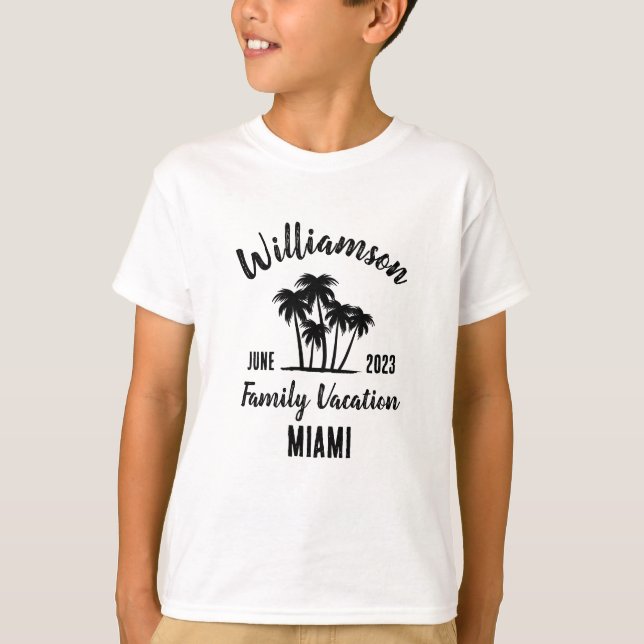 Personalized family vacation T-Shirt (Front)