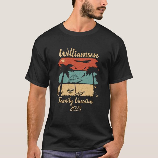 Personalized family vacation T-Shirt (Front)