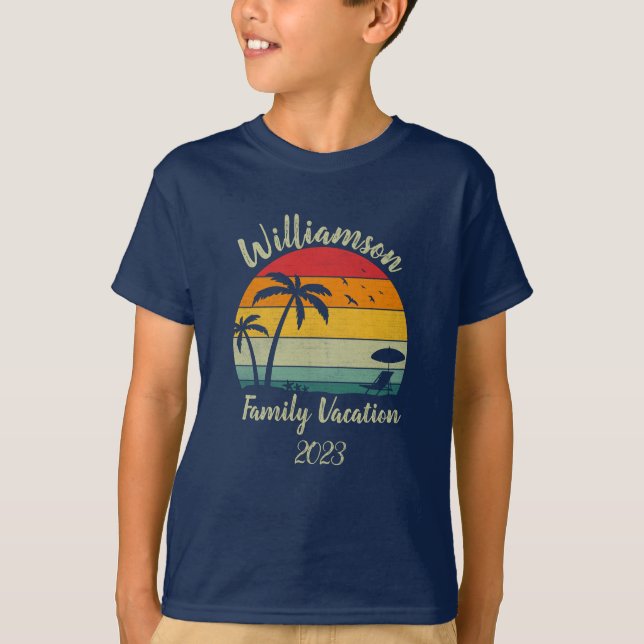 Personalized family vacation T-Shirt (Front)