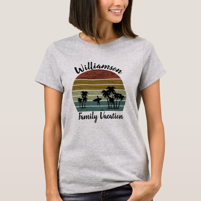 Personalized family vacation T-Shirt (Front)
