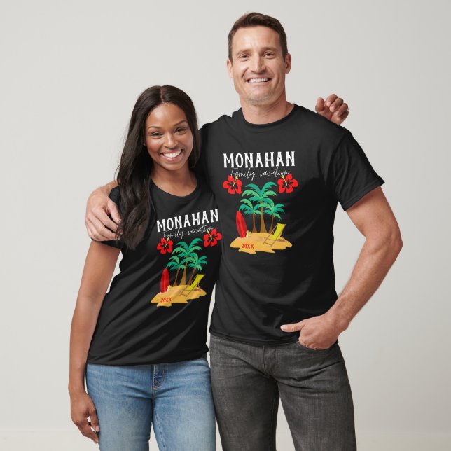 Personalized Family Vacation Tropical T-Shirt (Unisex)