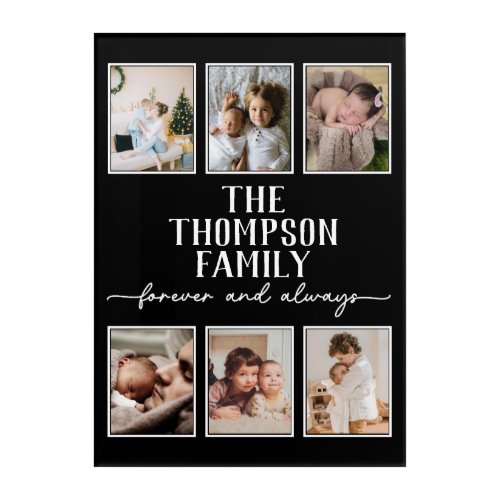 Personalized Family Wall Art Photo Collage