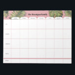 Personalized Family Weekly Planner Notepad<br><div class="desc">Modern weekly planner perfect for school and office. You can customize it with your name and you can also edit the days of the week 

Please contact me at claudia@claudiaowen.com if you would like to customize this notepad. Please visit my Zazzle shop http://www.zazzle.com/claudiaowenshop 

Design by claudiaowen.com</div>