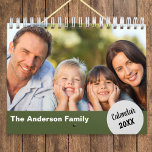 Personalized Family Year Photos Monthly Calendar<br><div class="desc">Create your own custom calendar, with your favorite photos of your family, ready to enjoy throughout the year. Click 'Personalize' to add your own choice of cover photo, a picture for each month, your family name, and the year number. The stylish and simple calendar makes an ideal gift for the...</div>