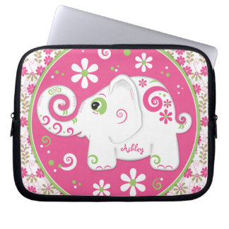 Personalized Fancy Elephant Laptop Sleeve