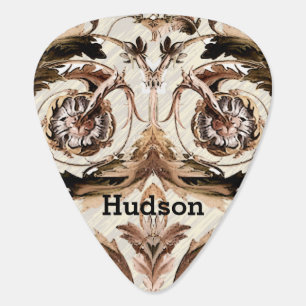 Personalized Fancy Flourish Camouflage Guitar Pick