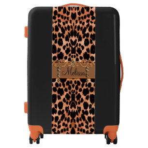 Personalized Fancy Leopard Print Luggage