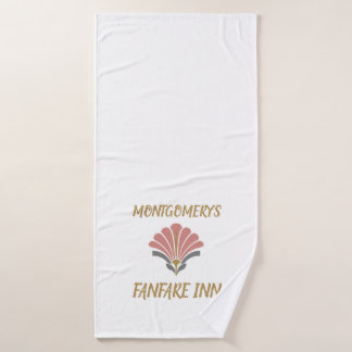 Personalized Fanfare Inn Art Deco Bath Towel