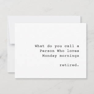 Personalized Fanny Quote Retirement Card