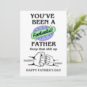 Personalized Fantastic Father's day card