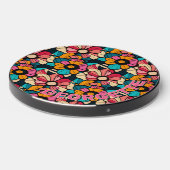 Personalized Fantastic Retro Floral Pattern Wireless Charger (Front 2)