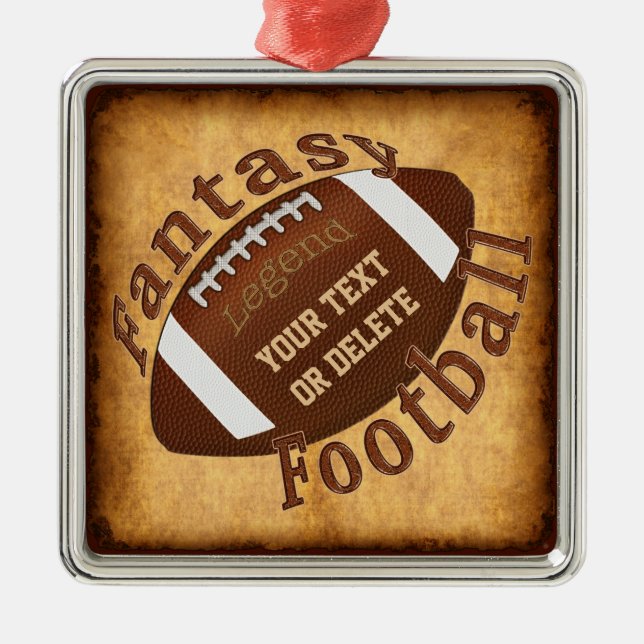 Personalized Fantasy Football Christmas Ornaments (Front)