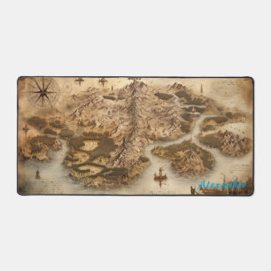 Personalized Fantasy Map Desk Mat