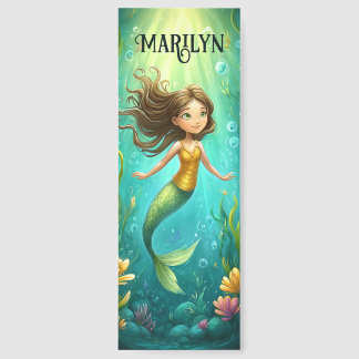 Personalized Fantasy Mermaid Bookmark