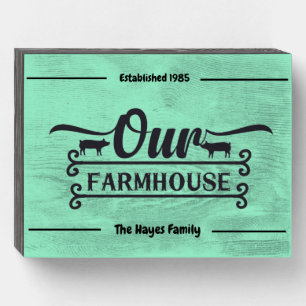 Personalized Farm Family Sign with Date