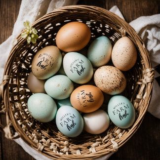 Personalized Farm Fresh Egg Stamp