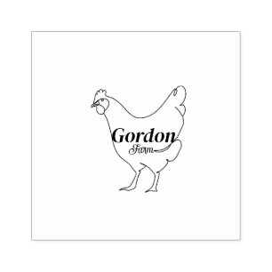 Personalized Farm Owner Name Rubber Stamp