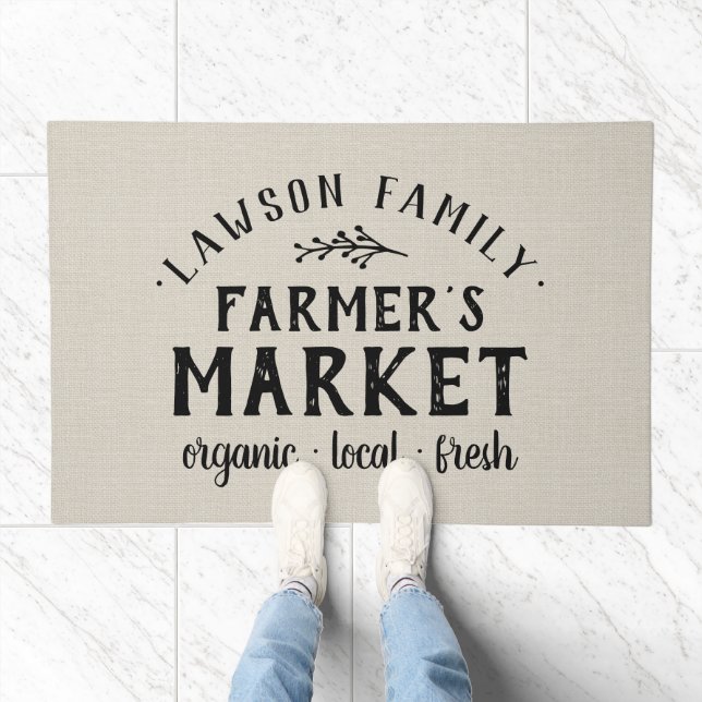 Personalized Farmer's Market Doormat (Indoor)