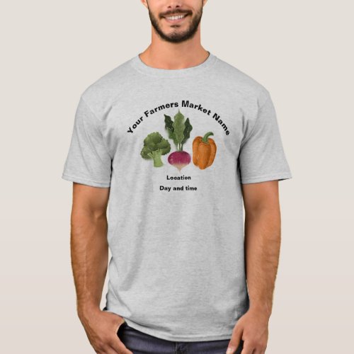 Personalized Farmers Market t shirt
