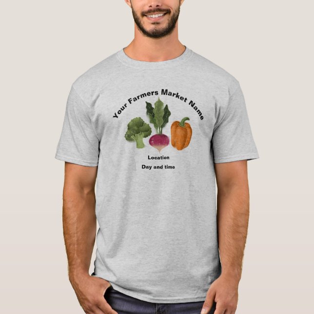 Personalized Farmers Market t shirt (Front)
