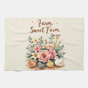 Personalized Farmhouse Accent Kitchen Towel