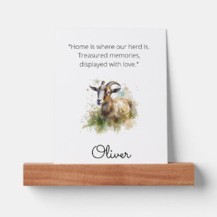 Personalized Farmhouse Memory Display Picture Ledge