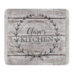Personalized Farmhouse Rustic Weathered Wood Cutting Board at Zazzle