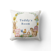 Personalized farmyard animals nursery
