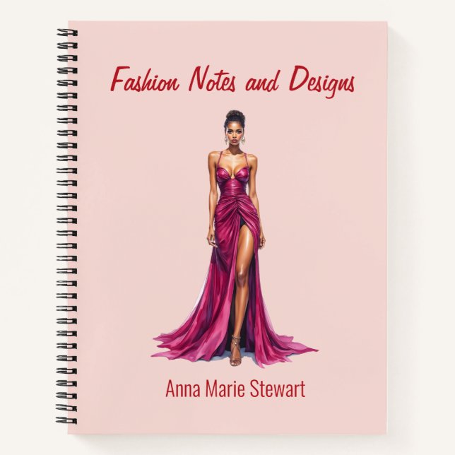 Personalized Fashion Sketch Book (Front)
