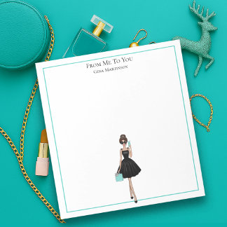 Personalized Fashionista Girly Stationery Notepad